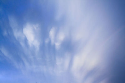 Low angle view of clouds in sky