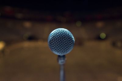 Close-up of lighting equipment