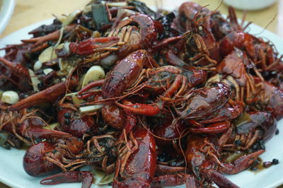 Close-up of seafood