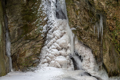 Stream flowing through rocks