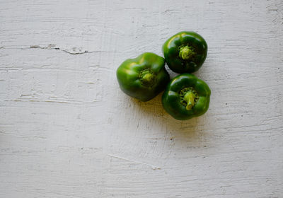 High angle view of fruits on table