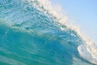 Close-up of waves in sea