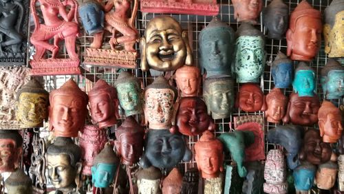 Group of people at market stall