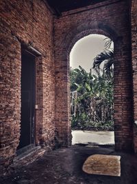 Entrance of historic building