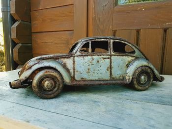 Abandoned vintage car