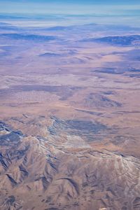 High angle view of dramatic landscape