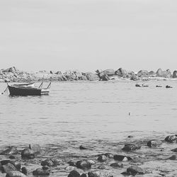 Boats in sea