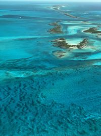 High angle view of sea shore