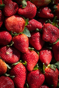 Full frame shot of strawberries