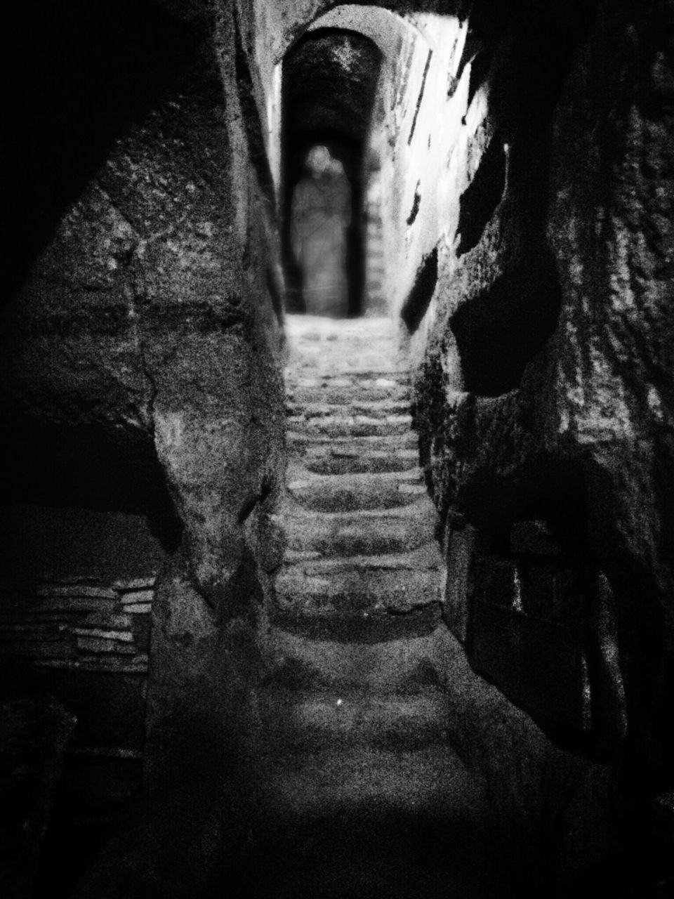 steps, built structure, architecture, the way forward, steps and staircases, staircase, stone material, old, history, building exterior, wall - building feature, stone wall, outdoors, ancient, low angle view, day, no people, stone, old ruin, weathered