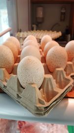 Close-up of bread in plate