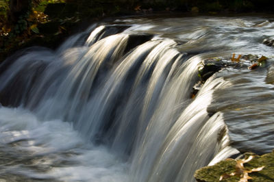 Close-up of waterfall