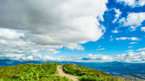 Scenic view of landscape against sky