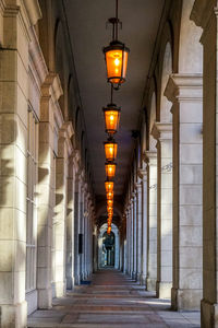 Corridor of building