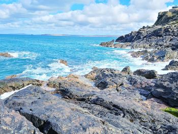 Scenic view of sea against sky