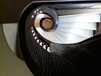 Close-up of spiral staircase
