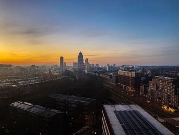 A view of the western side of amsterdam city from wibaustraat