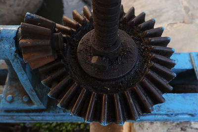 Close-up of machine part