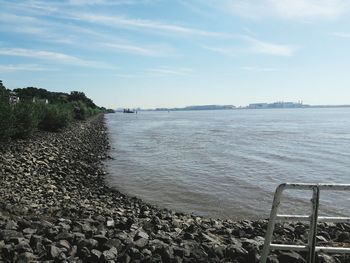 Scenic view of calm sea against sky