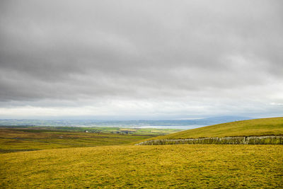 Landscape of irish countryside