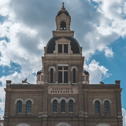 Low angle view of historic building against sky