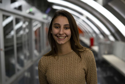 Portrait of a smiling young woman