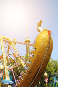 Low angle view of ferris wheel