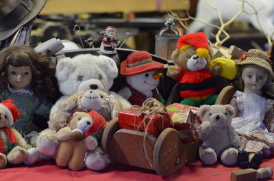 Christmas tree in the background