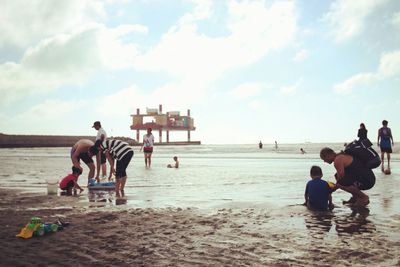 People on beach