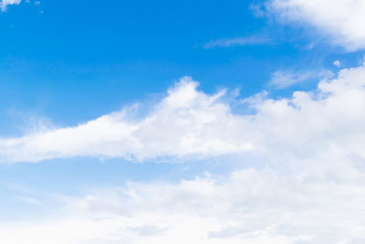 Low angle view of clouds in sky