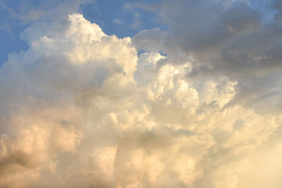Low angle view of clouds in sky