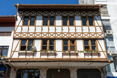 Low angle view of building against sky