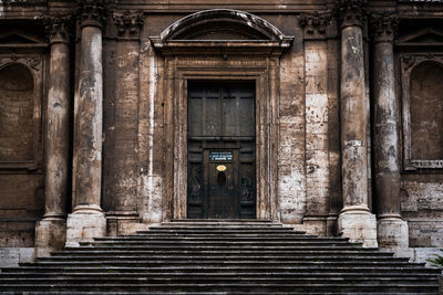 Entrance of historic building