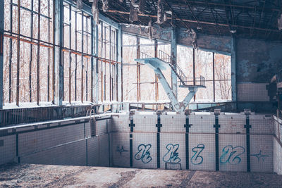 Abandoned building in chernobyl zone at pripyat 