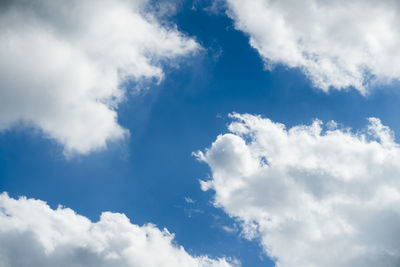 Low angle view of clouds in sky