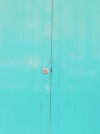 Full frame shot of closed blue door