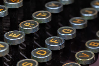 Full frame shot of computer keyboard