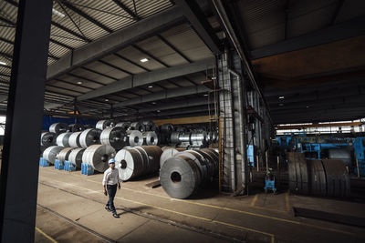 Full length of man standing in building