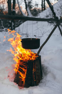 Close-up of fire