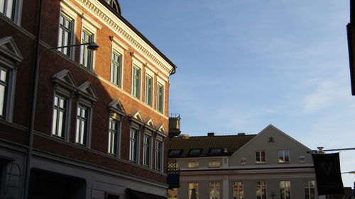 Low angle view of building against sky