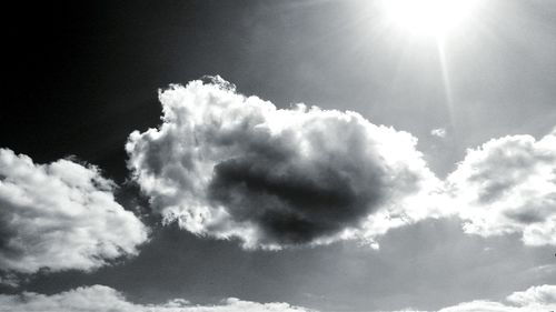 Low angle view of cloudy sky