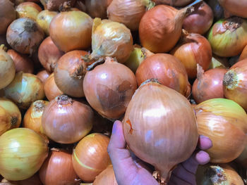 Full frame shot of pumpkins for sale