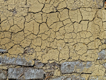 Full frame shot of cracked land