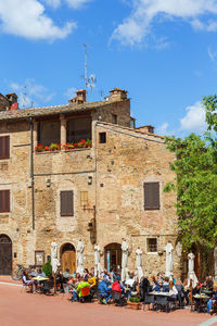 Buildings against sky in city