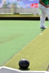 Close-up of ball on table