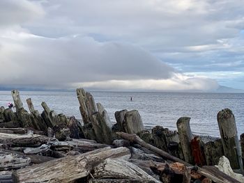 Scenic view of sea against sky