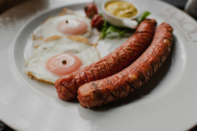 Close-up of food in plate