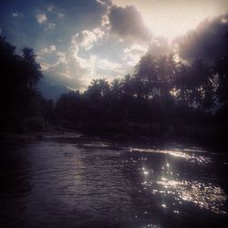 Scenic view of river against sky