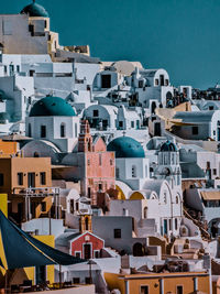 Blue domes santorini