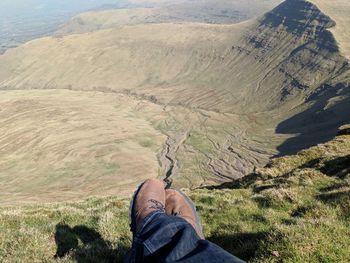 Low section of man on mountain